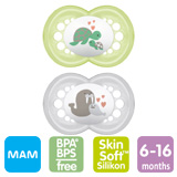 MAM Original nappar, symmetriska, silikon stl.2