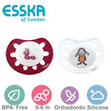 Esska Classic nappar, anatomiska, silikon stl.1