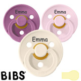 BIBS Colour Namnnappar, runda, latex, stl. 1
