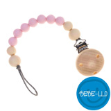 Bebe-llo napphållare i silikon, Baby Pink