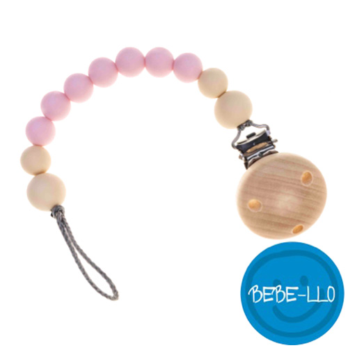 Bebe-llo napphållare i silikon, Baby Pink