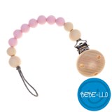 Bebe-llo napphållare i silikon, Baby Pink
