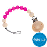 Bebe-llo napphållare i silikon, Fuchsia