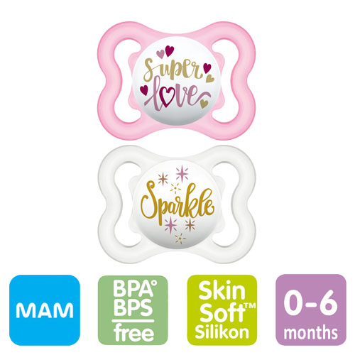 MAM Air nappar, symmetriska, silikon stl.1