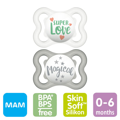 MAM Air, symmetriska, silikon stl.1