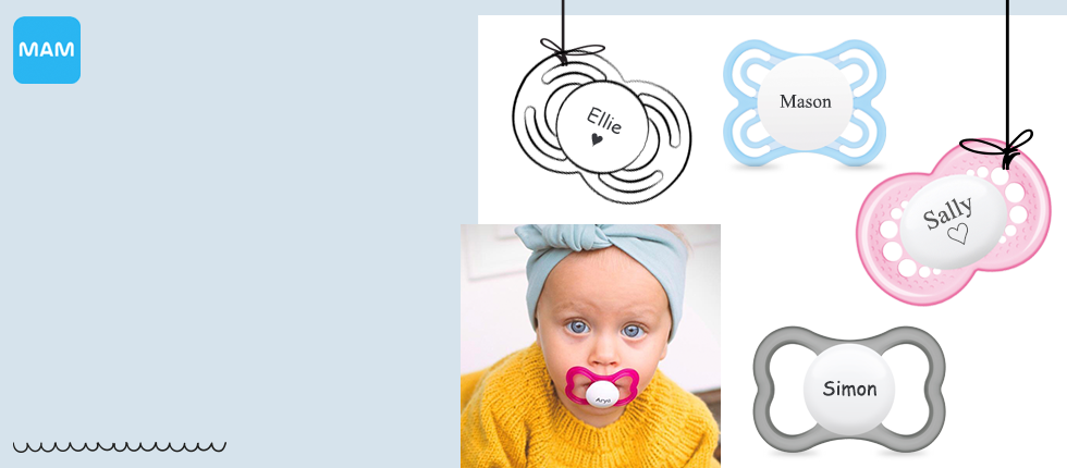 Namnnappar från MAM