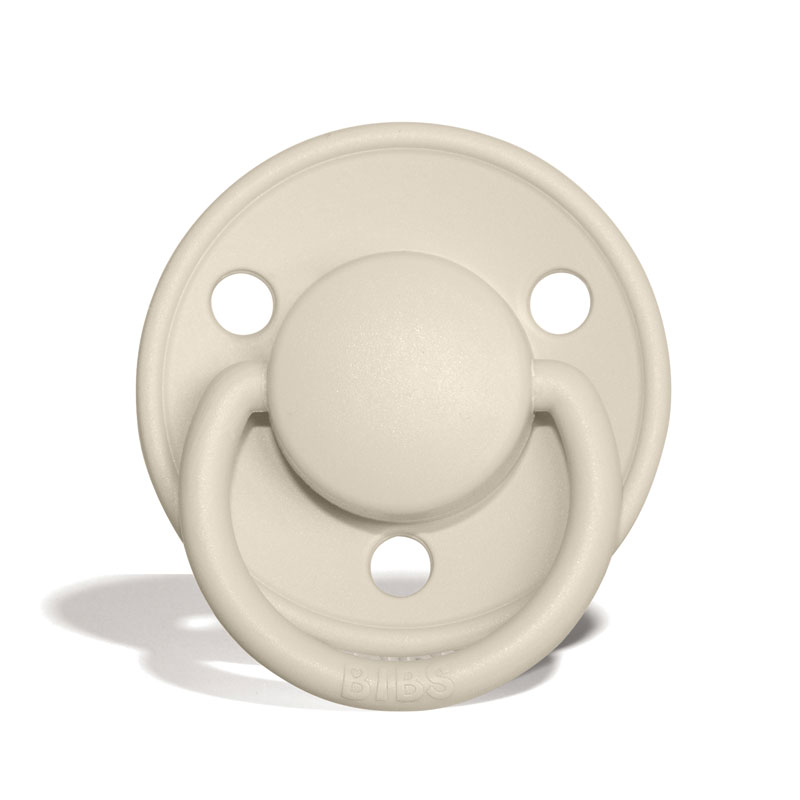 BIBS De Lux Namnnappar, runda, latex, stl. 1