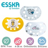 Esska Classic nappar, anatomiska, silikon stl.2