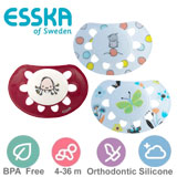 Esska Classic nappar, anatomiska, silikon stl.2