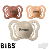 BIBS Couture Namnnappar, anatomiska, silikon, stl. 1