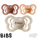 BIBS Couture Namnnappar, anatomiska, silikon, stl. 2