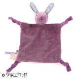 Smallstuff snuttefilt, velour, Rabbit Heather