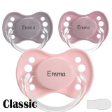Classic Namnnappar, symmetriska, silikon stl.1