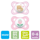 MAM Original nappar, symmetriska, silikon stl.1